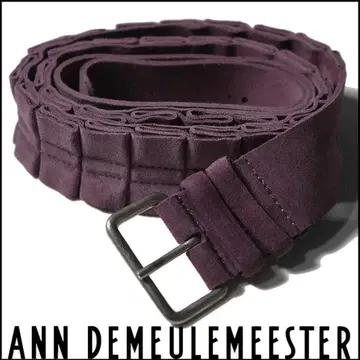 아카이브 새상품 앤드뮐미스터 08AW 장식 가공 가죽 벨트 M