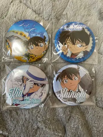 명탐정 코난 코난 남도일(쿠도 신이치) 괴도 키드 캔뱃지 세트