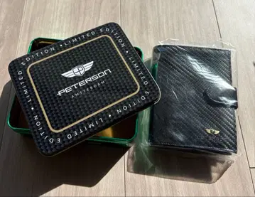 PETERSON 피터슨 남성용 가죽 지갑 유럽 틴케이스 기프트