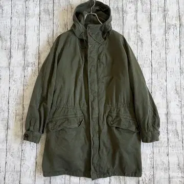 60s 프랑스군 M64 필드 파카 모즈 코트 라이너 포함 108L
