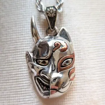 여우 가면과 반야 가면의 일본풍 펜던트