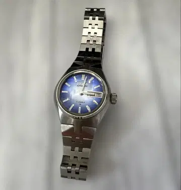 SEIKO 세이코 여성용 손목시계 블루 다이얼 자동 와인딩 작동
