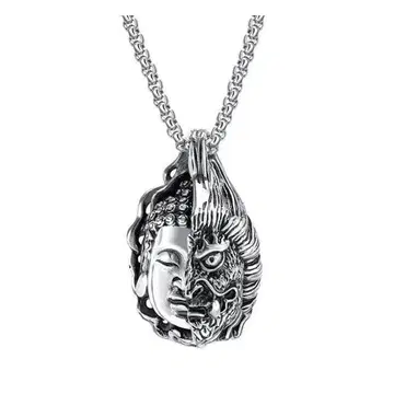 펜던트 목걸이 반면 아수라 불상 관음 악마 귀신과 부처 기묘한 반면