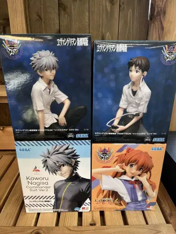 [ 새상품 ] 에반게리온 나기사 카오루 아스카 피규어 4체 세트