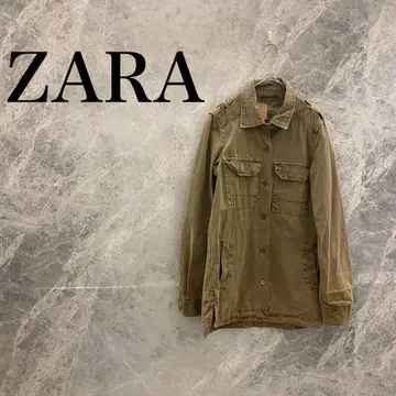[ 새상품급 ] ZARA 자라 밀리터리 자켓 여성용 카키 그린 아우터