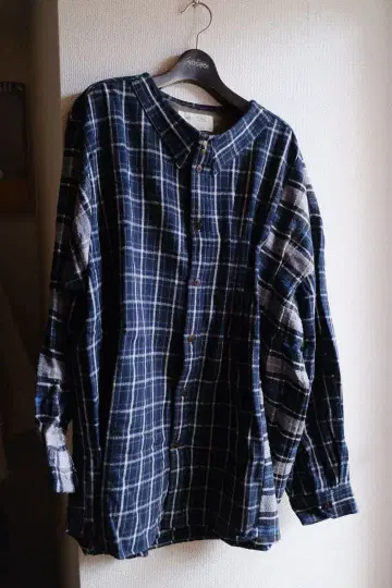 77circa 나나나나서카 변형 체크 플란넬 셔츠