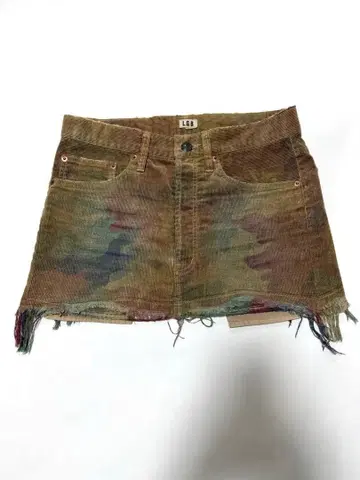 L.G.B. 르그랑블루 코듀로이 카모플라쥬 미니 스커트 아카이브y2k