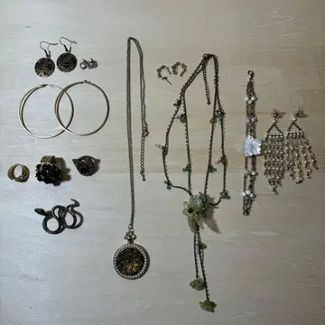 액세서리 묶음 판매 넥 귀찌 팔찌 반지