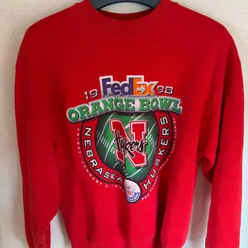 FedEx 오렌지 볼 1998 맨투맨 L 구제 의류