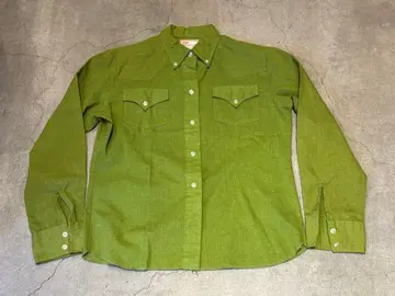 Levi's STA-PREST 웨스턴 셔츠 그린 M 상당