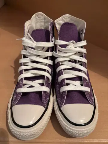 미사용 새상품 CONVERSE 하이컷 스니커즈 퍼플 23.5cm