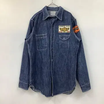 JOE McCOY 조맥코이 긴팔 데님 셔츠 와펜