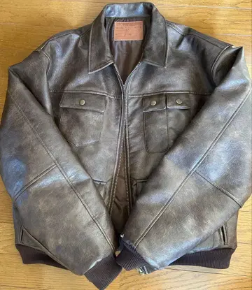 BELVET 브라운 가죽 자켓