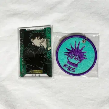 주술회전 스탯 카드 와펜 키링 후시구로 메구미