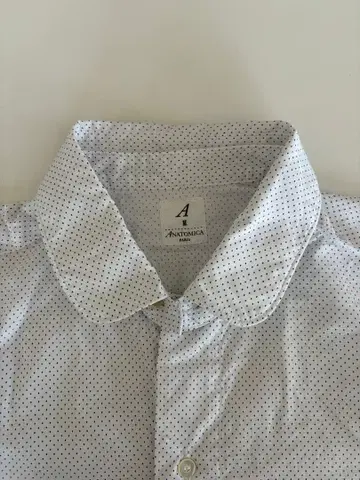 ANATOMICA 코튼 디태처블 라운드 칼라 셔츠