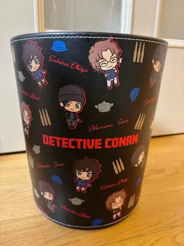 미사용품 명탐정 코난 이상윤(아카이 슈이치) 쓰레기통 더스트 박스
