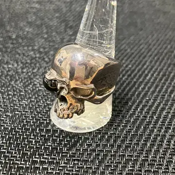 더 그레이드 프로그 스컬 반지 실버 블랙 오닉스