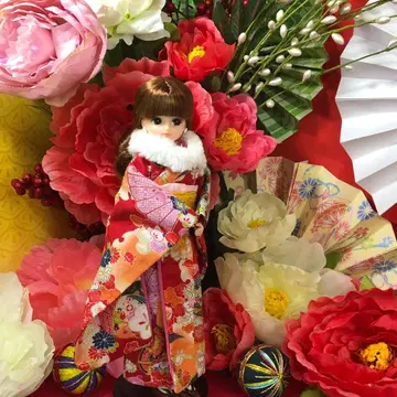 리카짱 캐슬 리틀 팩토리 2018년도판 총 안감 기모노 (의류만)