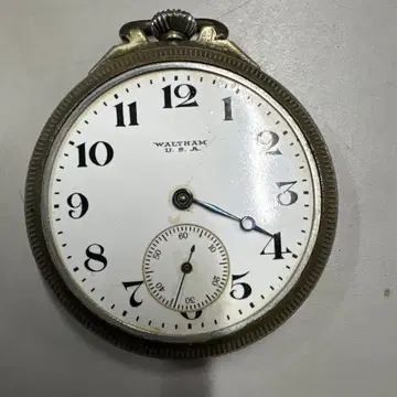 Waltham 회중시계 아라비아 숫자