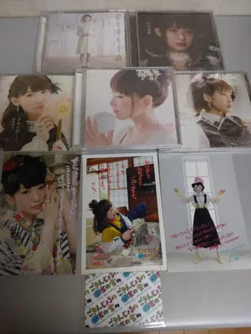 난죠 요시노 팬클럽 한정판 엽서 카드 & 싱글 CD 5장