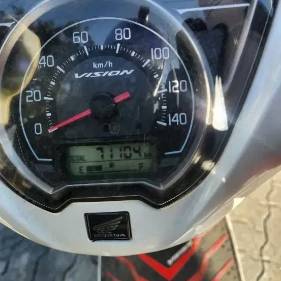 혼다 비전 계기판 74104km