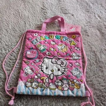 헬로 키티 로즈 핑크 퀼트 냅색