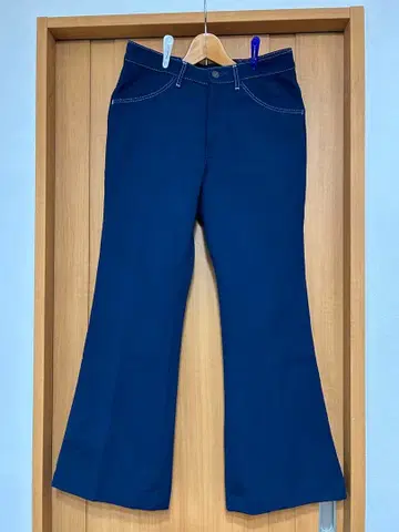 FARAH USA 플레어 팬츠 네이비 부츠컷 빈티지