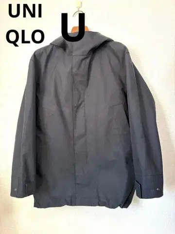 UNIQLO U 오버 사이즈 마운틴 후드티 블랙