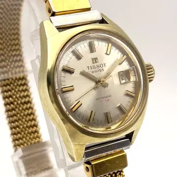 [ 작동 ] TISSOT 자동 와인딩 손목시계 골드 데이트