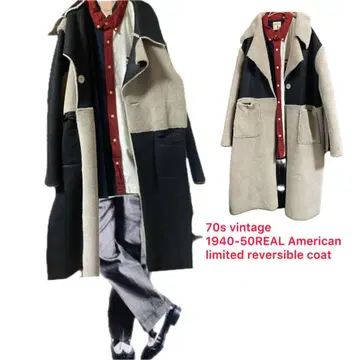 70s 새상품급 OEM 특주 REA 아메리칸 리바이벌 리버서블 코트