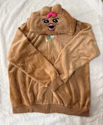 앞머리 클립 포함 빤쮸토끼 갸루빤쮸 복슬복슬 후드티