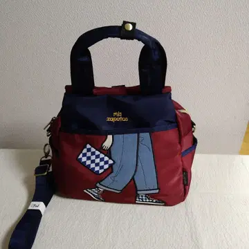 미스사파토 크림슨 x 네이비 컬러 3way 백