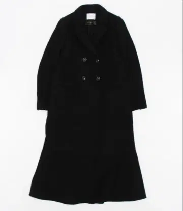 Ameri 더블 브레스티드 머메이드 코트 블랙