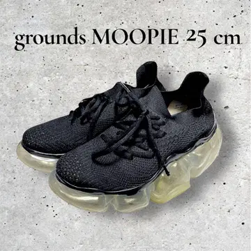 grounds MOOPIE 클리어 솔 x 블랙 25cm