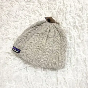 patagonia 케이블 짜임 니트 모자 그레이 울 혼방 미사용 새상품