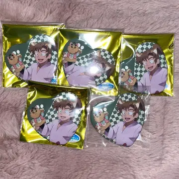 젠포지 이사쿠 닌타마 란타로 난자타운 하트형 캔뱃지 군사