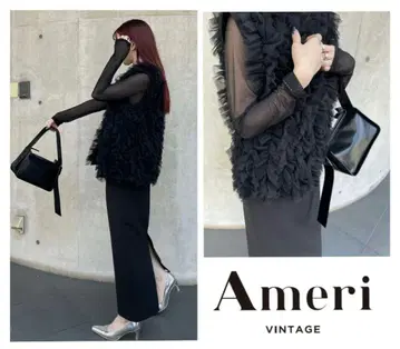 ameri I LINE TULLE VEST SET DRESS