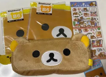 헤이세이 레트로 리락쿠마 펜 파우치 소프트 클리어 케이스 씰