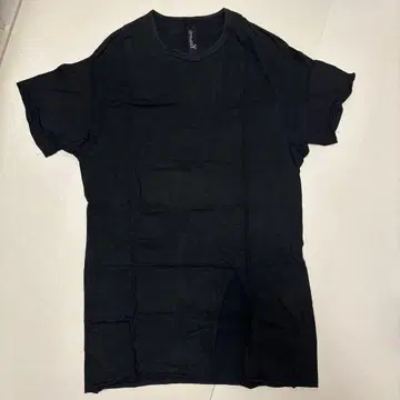 Ground Y 롱 블랙 T셔츠 코튼 사이즈 3