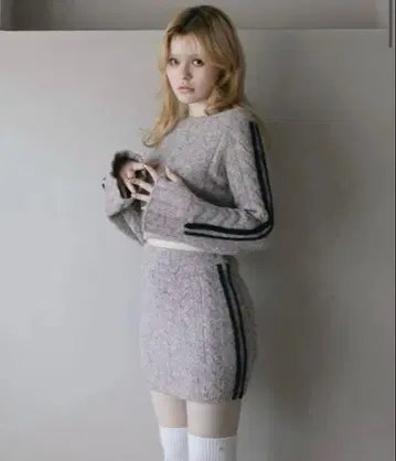 ANDMARY 앤드마리 Rebecca knit set up mocha