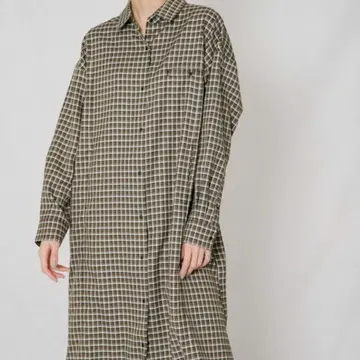 EKAL 액티브 체크 셔츠 원피스