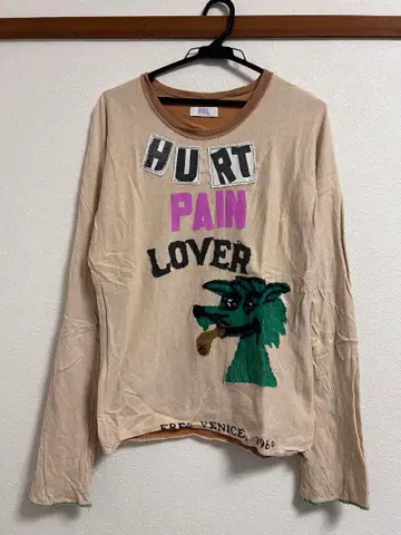 ERL 슬로건 리버서블 롱T