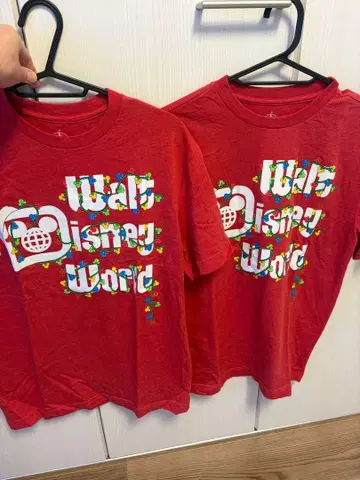 WDW 월트 디즈니 월드 반팔 T셔츠 2장 세트