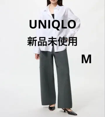 [미사용 새상품] UNIQLO 워셔블 밀라노 리브 팬츠