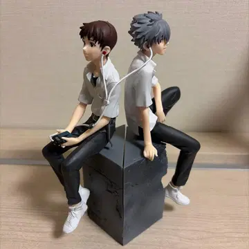 에반게리온 신지와 카오루 프라이스 피규어 중고품