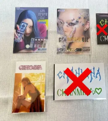 CHANMINA 트레이딩 카드 스티커 굿즈 세트 AOD3