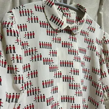 빈티지샵 구매 영국 군인 블라우스