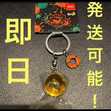 [ 미개봉 새상품 ] 닌텐도 스프라툰3 금의 이크라 연어런 키링