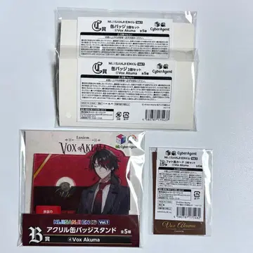 복권 스퀘어 니지산지 EN 복스 아크릴 스탠드 캔뱃지 카드