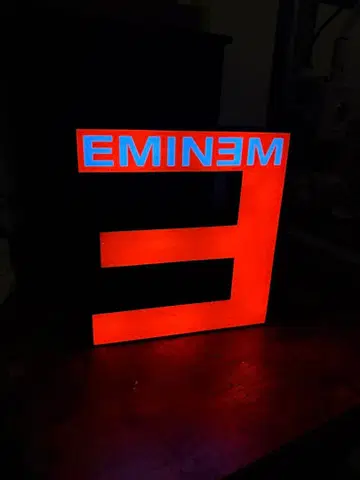 Eminem 에미넴 발광 인테리어 장식 리모컨 포함